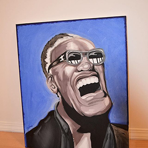 Ray Charles Oil Painting